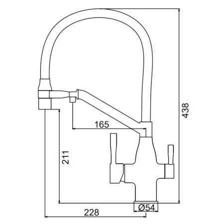 Kombi slavina FRAP F4397-5 