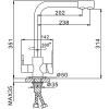 Kombi slavina FRAP F4348 